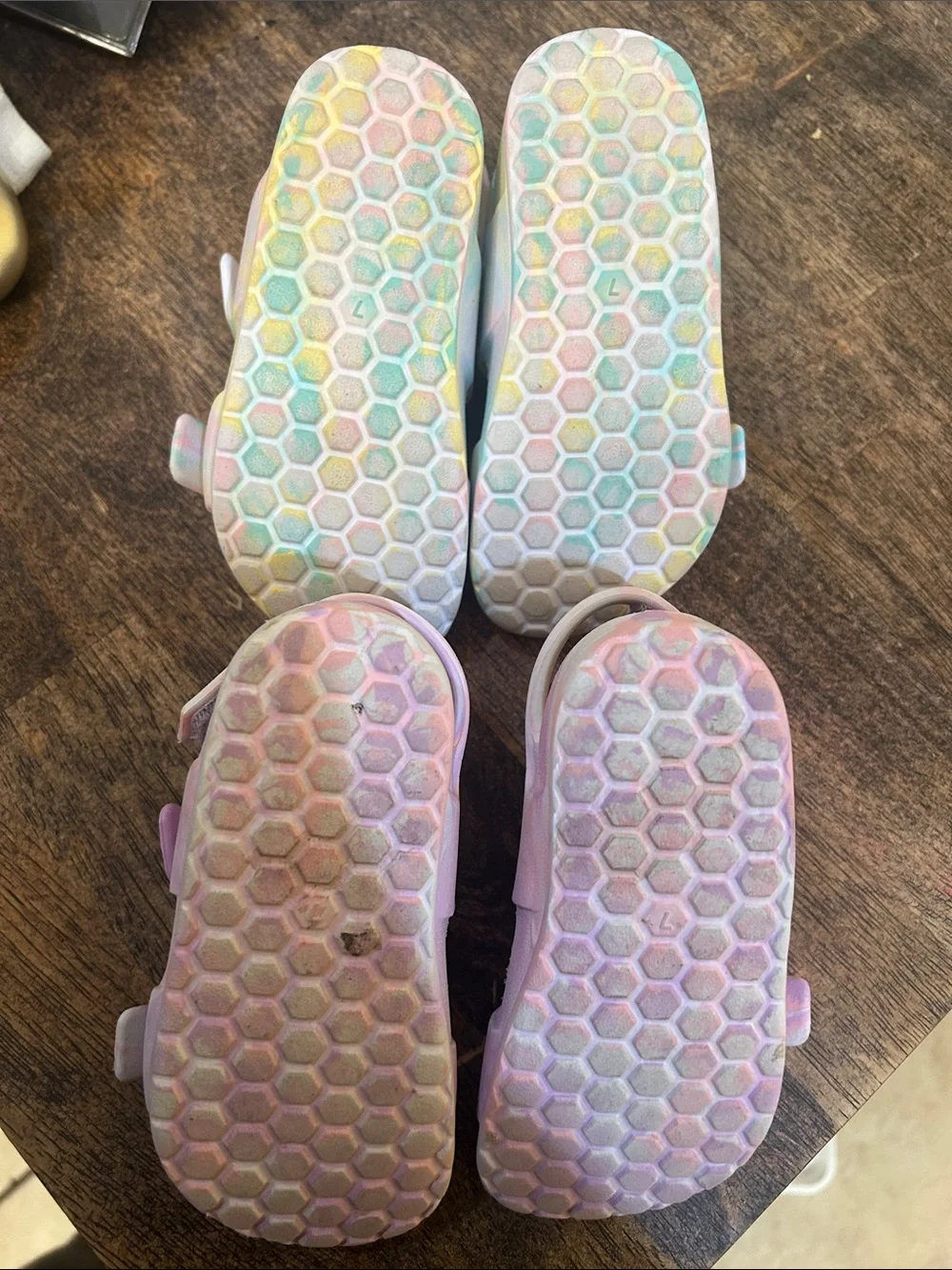 Cat & Jack Pastel Multi & Pink Buckle Sandal Set for Kids lot